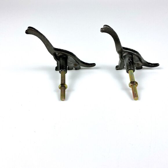 Brontosaurus Dinosaur Metal Drawer Pulls Handle Dresser Cabinet Knobs Gift Child - Picture 5 of 8